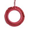 Bohemian Wall Mirror Macrame Fringes Tapestry Round Hanging Mirrors for Bedroom Apartment Entryways Home Decorations
