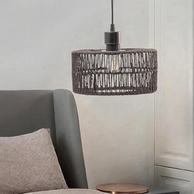 Ručně vyráběné lanové stínidlo závěsného svítidla pro moderní domácí dekor