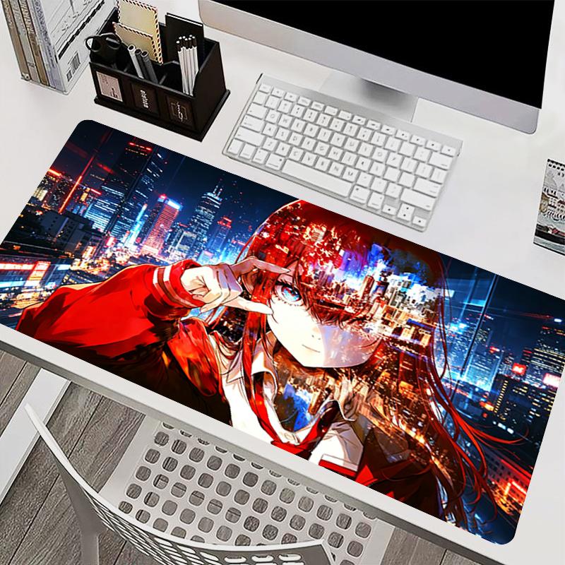 Kawaii Anime Mouse Pads Gamer Keyboard Pads Notebook Mousepad Steins Gate Computer Desk Mat Hot Gaming Mouse Mats For Cs Go Lol