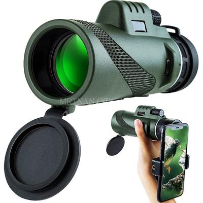80X100 HD Monokulární dalekohled s velkým dosahem a zoomem se stativem a klipem na telefon pro venkovní lov, kempování, turistiku