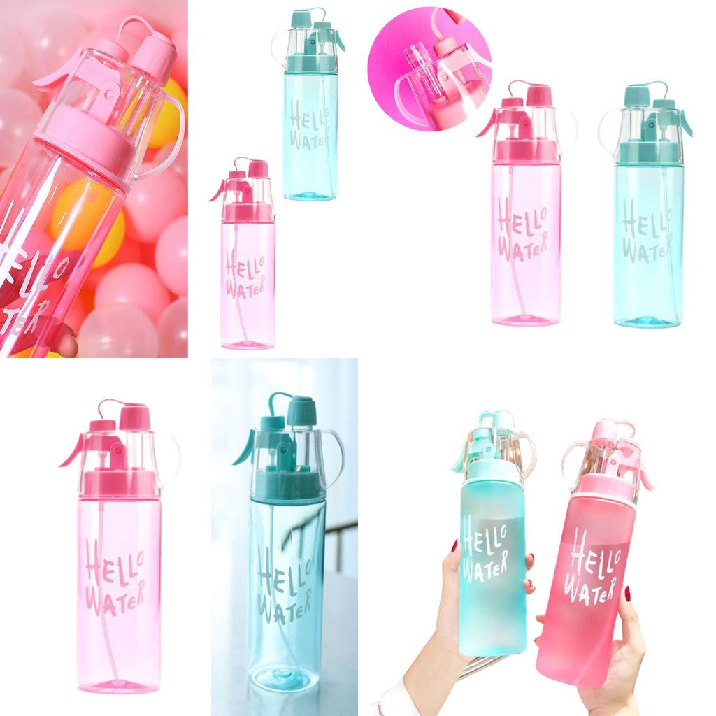 Sporty Mist Spray Water Bottle For Students And Outdoors