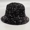 for Dazzle Color Sequins Bucket Hat Multi-Color All-match Wide Brim Bucket Hat Cool Summer Breathable Fisherman Cap Unis