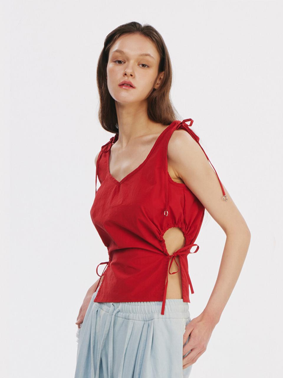 Kisserihe String Red Top
