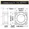 2pcs Gdstime 3D Printer cooler Axial 25mm fan DC 5V 12V 24V 25x25x10mm Dual Ball/Sleeve 2.5mm Graphics Card mini cooling fan
