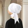 Tie Back Cotton Modal Instant Hijab For Muslim Woman Solid Undercap With Adjustable Straps Turban Tube Foulard Bandana Headband