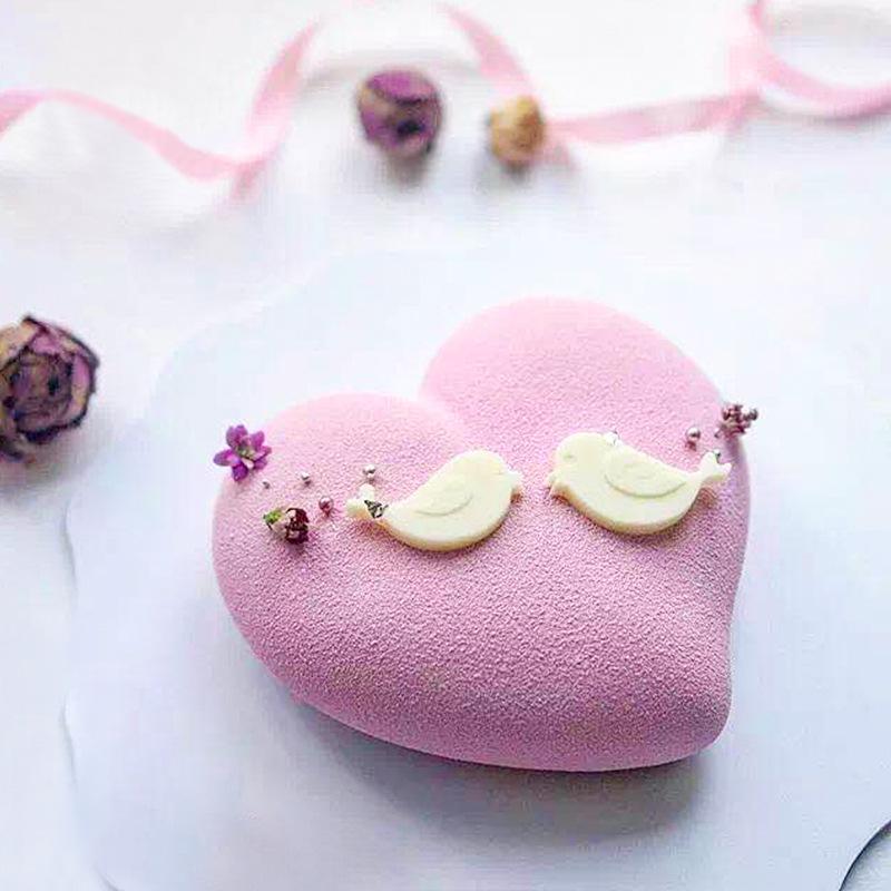 

8 Grid Cavity Love Heart Shape Cake Mold Mousse Ice Cream Chocolate Dessert Jelly Pastry Silicone Mold Decoration Tools