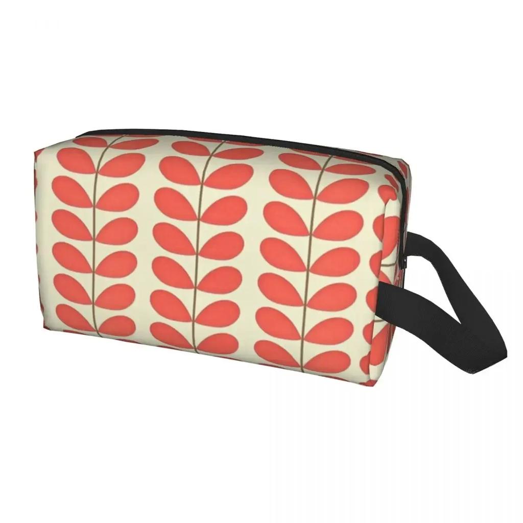 Travel Orla Kiely Wallpaper Toiletry Bag Cute Flowers Floral Retro Cosmetic Makeup Organizer Women Beauty Storage Dopp Kit Box