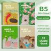 Cute Cartoon B5 Notebook Student Thickened Notepad Sewing Soft Surface Copy Car Line Book Horizontal Line Office A5 Book