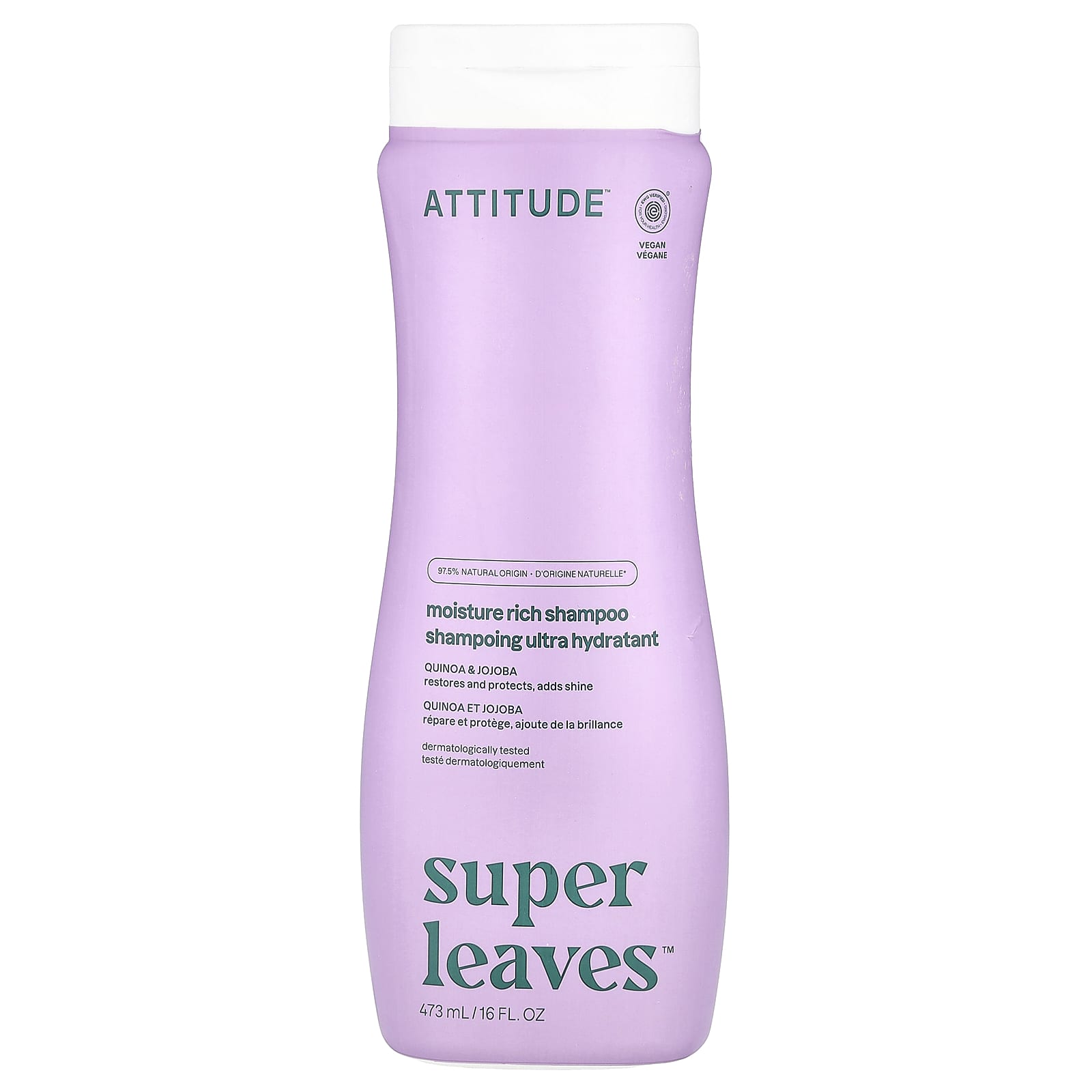 

Super Leaves™, Увлажняющий шампунь, Киноа и жожоба, 473 мл (16 жидких унций)