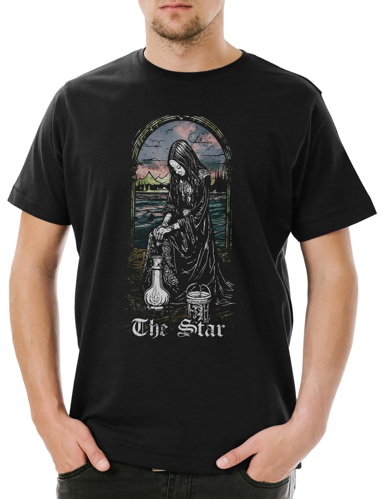 

Tarot B The Star Men s T-Shirt Mens Womens Tees Top Set Card Card Deck Arcana Voodoo Major Minor 3XL
