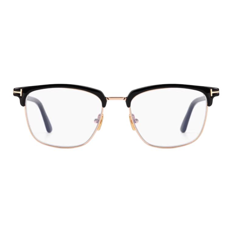TF Personality Design Square Sunglasses Unisex sunglasses Black Gold TF5683-B_001_54