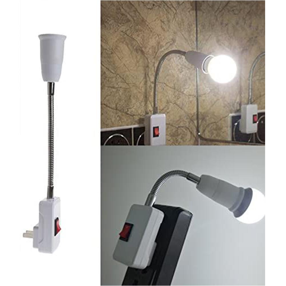 E27 Socket Lamp Bulb Holder Light Socket With Switch EU/US Plug Lamp Holder Energy Saving LED Table Lamp Led Base Lamp Base
