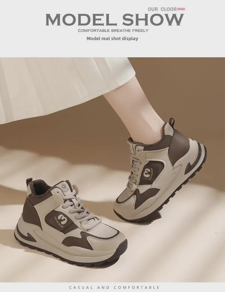 Women's 2024 Lightweight Thick-Soled Casual Sneakers - Versatile Autumn Sports Shoes