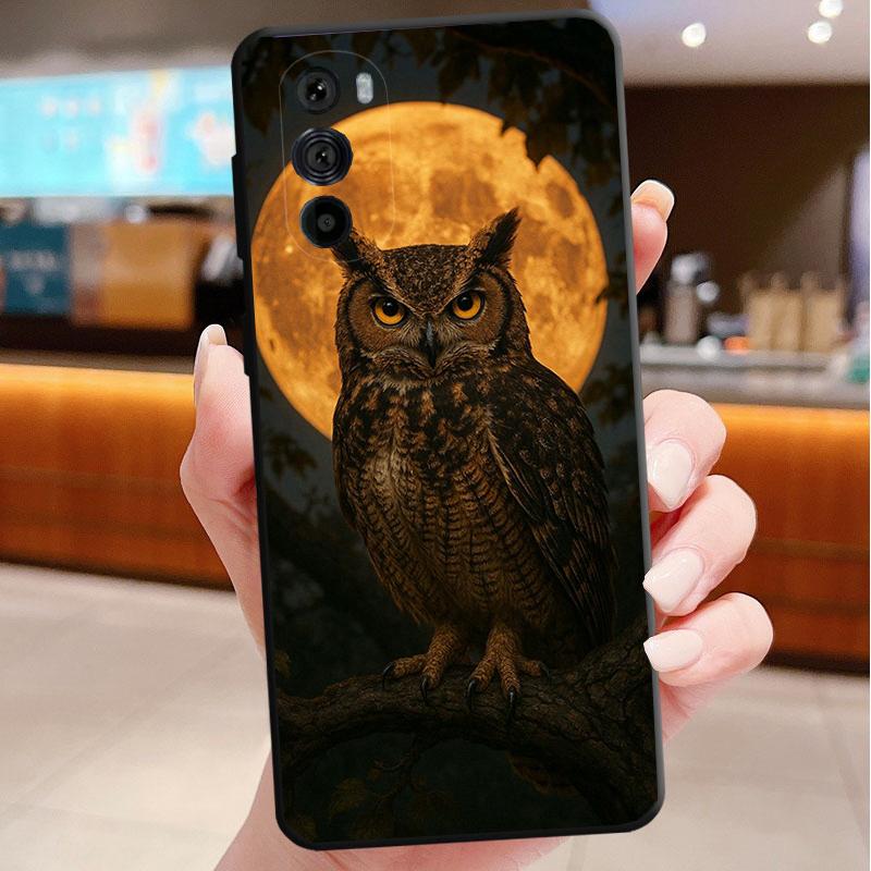 Phone Case For Motorola Edge 50 40 Pro 60 50 40 30 Ultra Neo Fusion Moto G Play G Stylus G Power G Owls Animal