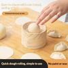 Wooden Wood Dumpling Skin Maker Pastry Tool Round Shape Dumpling Wrapper Skin Making Mold Diy Reusable Dough Pressing Tool
