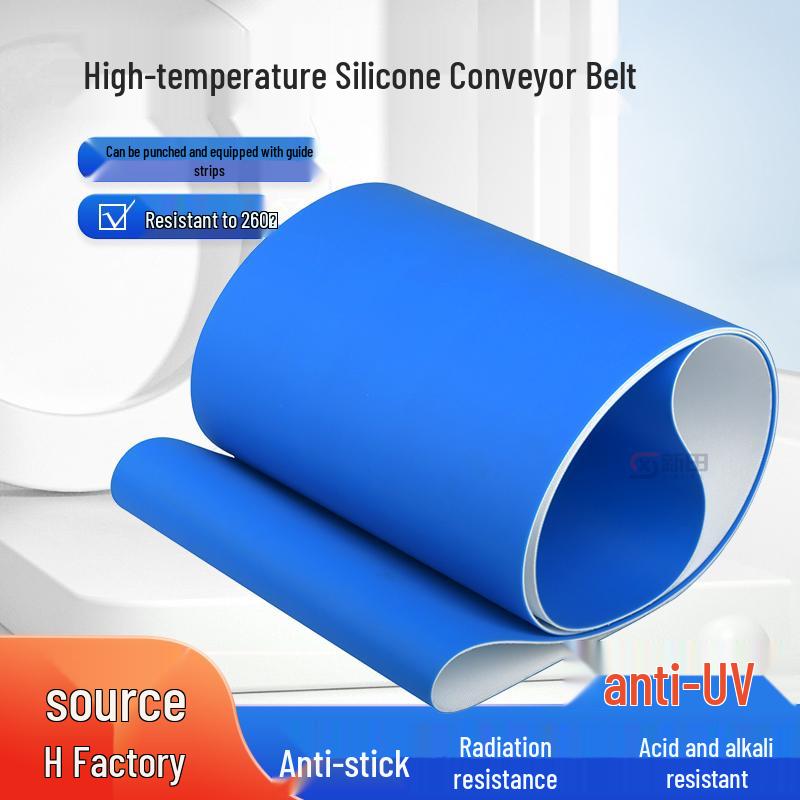 High-Temperature Food-Grade Silicone Conveyor Belt: Heat, Oil, and Corrosion Resistant, Non-Stick