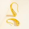 Women's Classic Teardrop Earrings - Lightweight Small Fish Hook Back, 18K Gold Plated Stainless Steel, Hypoallergenic Everyday Gold Jewelry