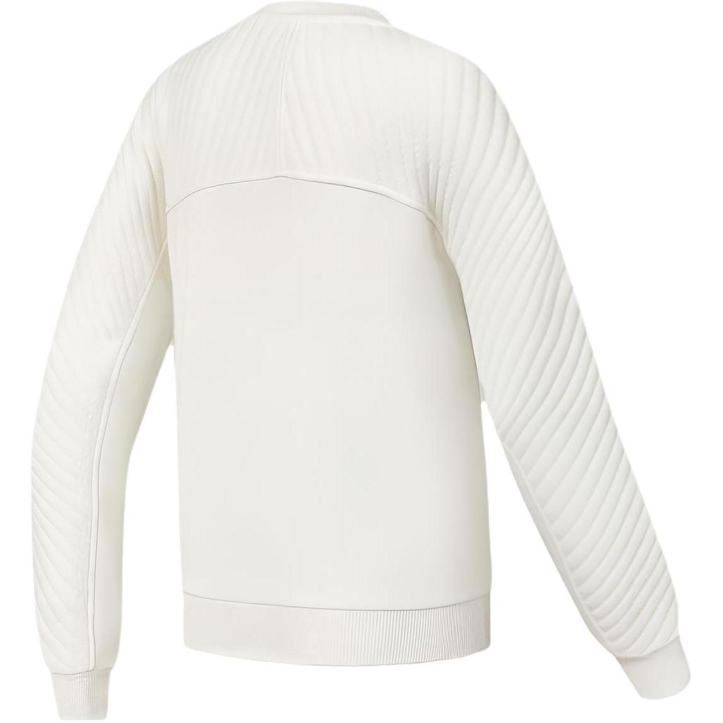 FILA Hand-Painted Floral Fitness Pullover Sweatshirt Women sweatshirt White A11W411211F-WT