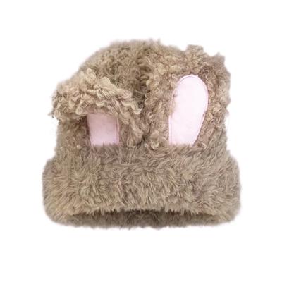 Nieuwe herfst- en winter oorbeschermingsmuts, wollen konijnenoormuts, schattige en lieve pluche muts, warme en koudebestendige Lei Feng-muts voor buiten