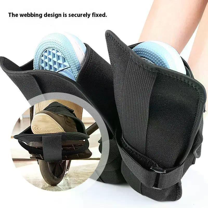 1/2 Pezzi Supporto per Scarpe per Sedia a Rotelle Nero Cinturino Fisso Nero Per Supporto Piedi Anziani Ausili per la Cura Poggiapiedi Sedie a Rotelle