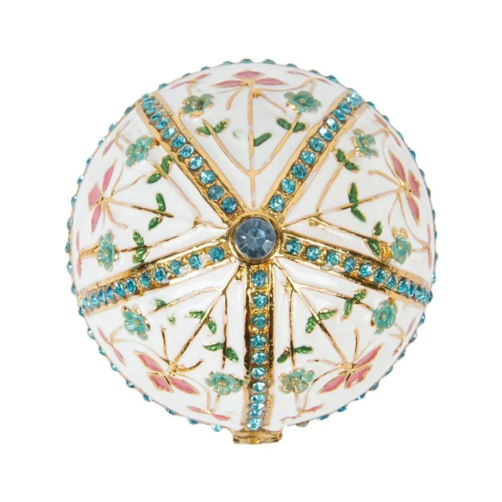 European Style Enamel Easter Egg Ornament Beautiful Design Easter Egg Jewelry Box Art Collection