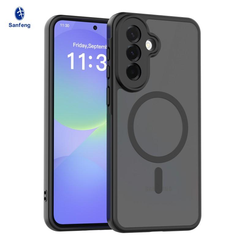 Suitable A37 Magnetic Phone Case A17 Matte Galaxy A57 Drop Resistance Protective Cover