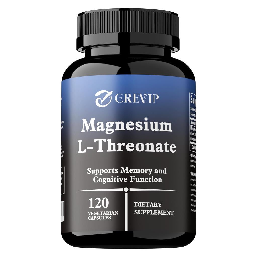 120pcs Magnesium L-Threonate 2000mg - Nootropic Brain Booster, Memory & Focus