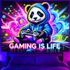 Gaming is Life Tapestry Perfect for Bedroom Decor and Wall Art Vibrant and Fun Design Ideal for Gamers and Tech Enthusiasts