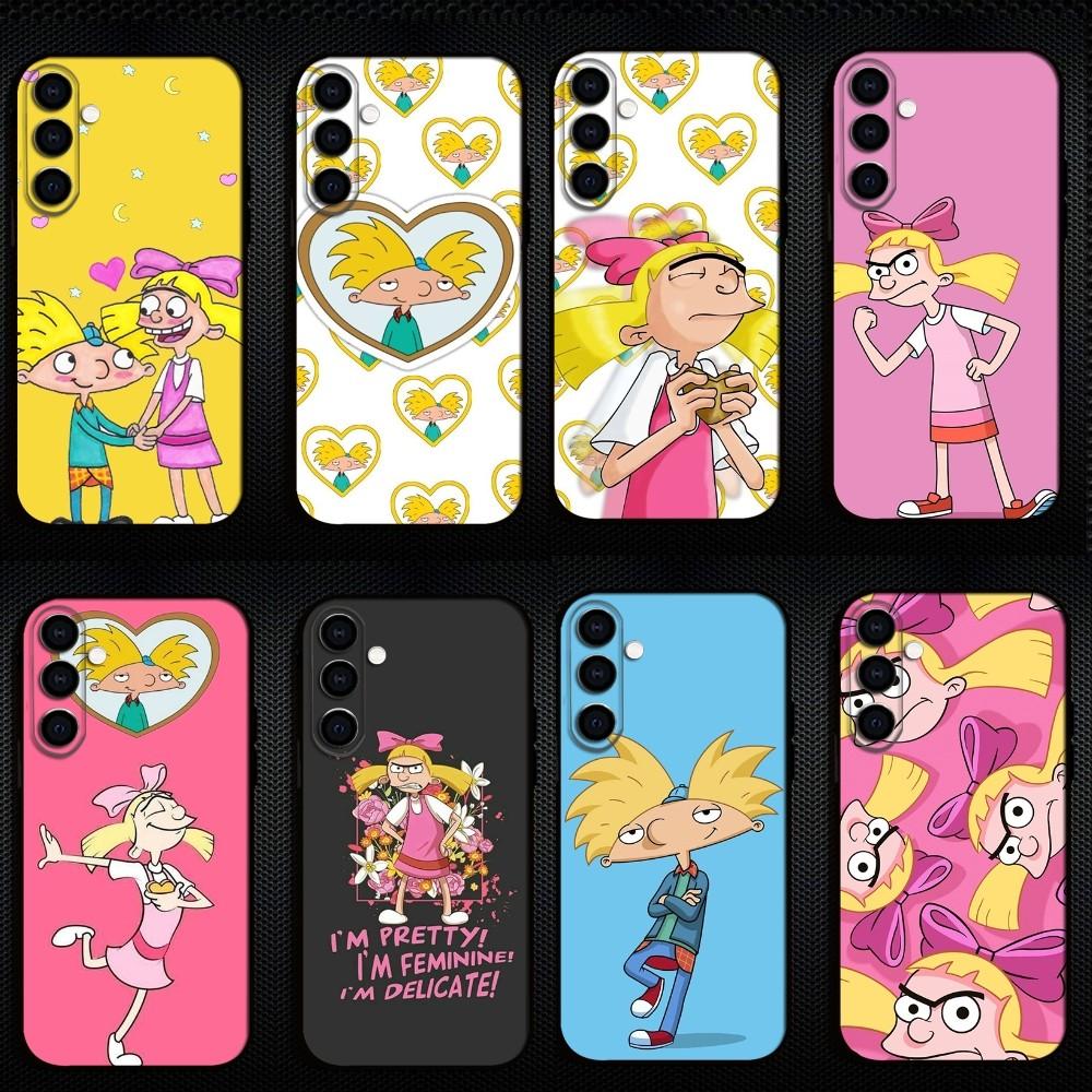 Cartoon Hey Arnold Fondos Phone Case For Samsung Galaxy A73/A72/A71/A70/A53/A52/A51/Others Soft Black Shell