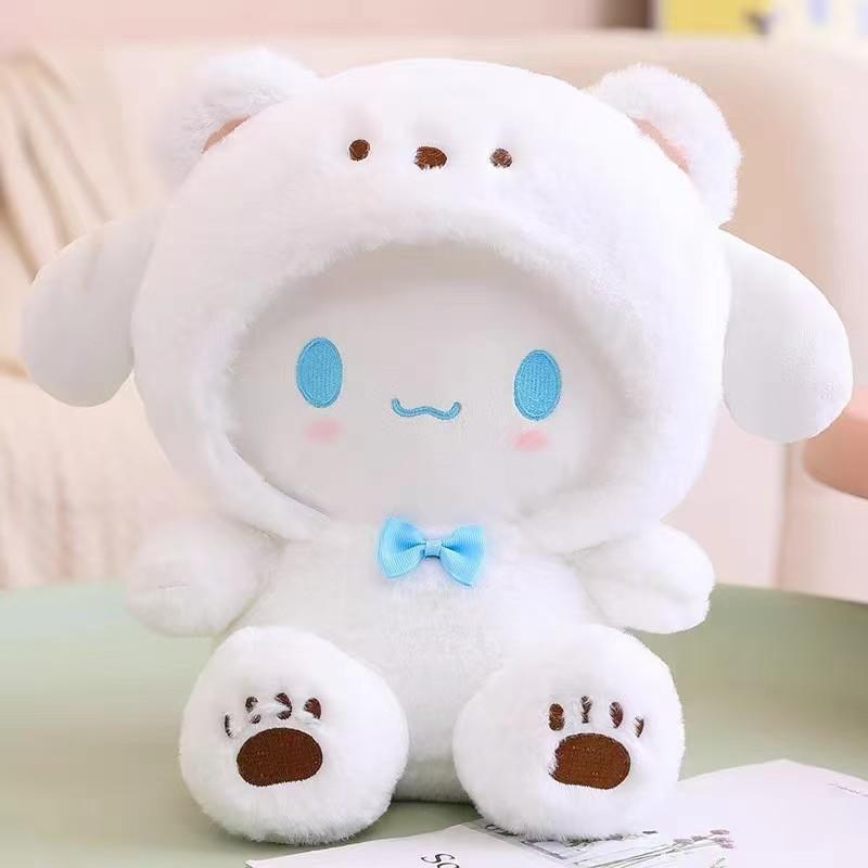 Sanrio Pompompurin Kuropi Plush Toy Stuffed Animal Doll Gift Collection Decoration, Cute Design Soft Comfortable Medium Size