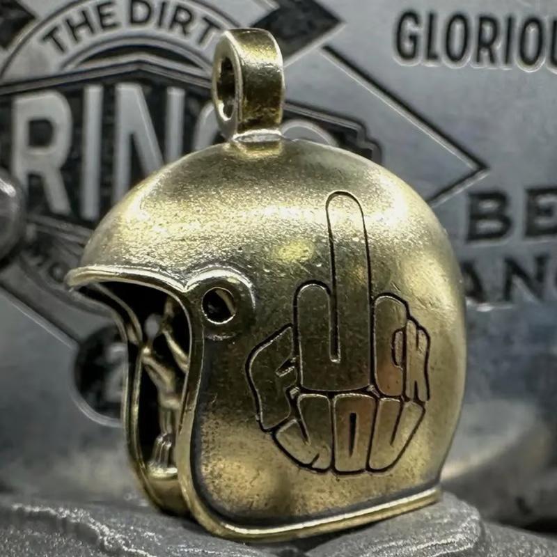 Köra Motorcykel Dödskalle Gremlin Klocka Gör-det-själv Nyckelring Hänge Ryggsäck Dekoration Gåvor