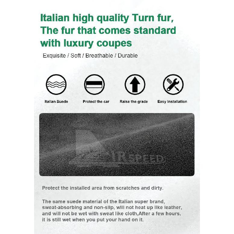 For Tesla Model Y 2025 2026 Italian Premium Suede Juniper Model 3 Highland 2024 2025 2026 Door Switch Patch Trim Sticker
