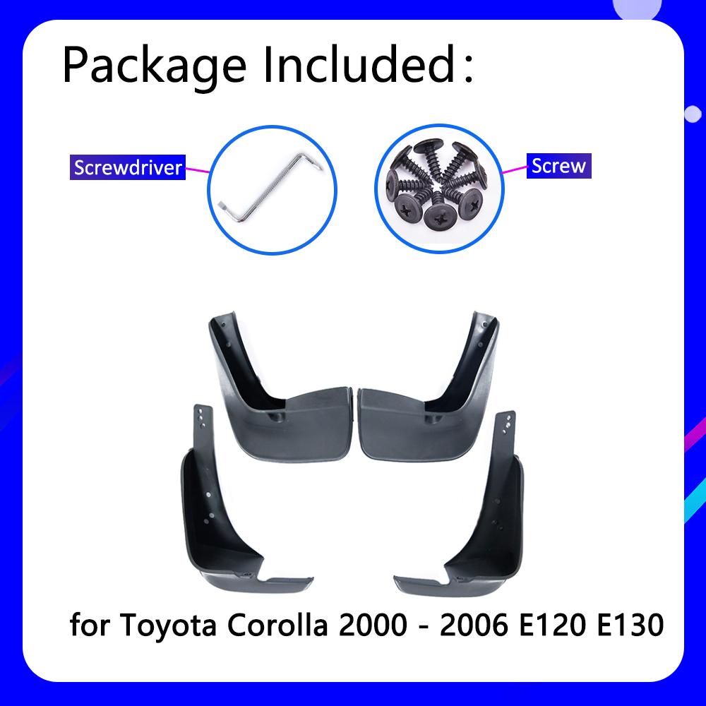 Kotflügel für Toyota Corolla E120 E130 2000 ~ 2006 2001 2002 2003 2004 2005 Auto Zubehör Schmutzfänger Kotflügel Auto Ersatz
