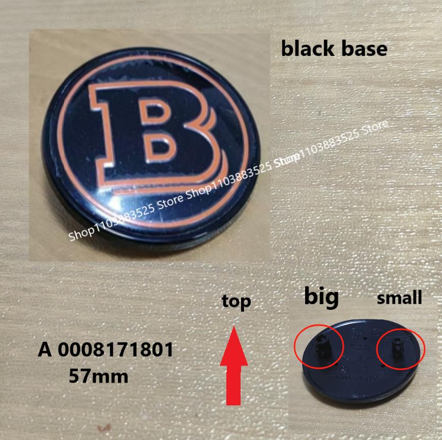 1pcs 38/57mm Car Front Hood Emblem Badge Bonnet For BRABUS W204 W205 W207 W206 W177 W212 W213 W221 W246 GLA GLC CLA Accessories