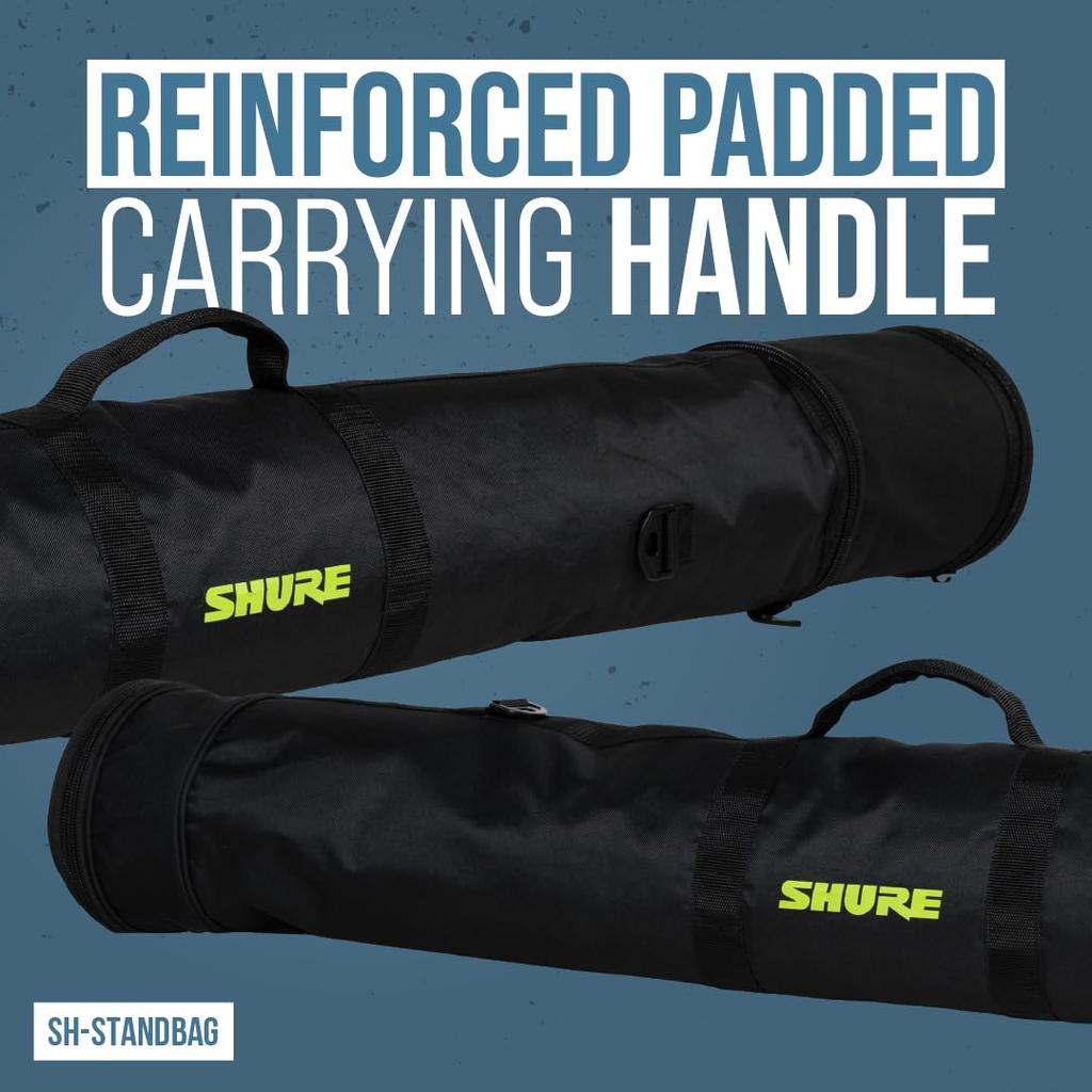 Shure by Gator SH-MICBAG12 Nylon Carrying Bag for Dynamic Microphones, Holds 12 Microphones [Includes Shoulder Strap] [Official Japanese Product]