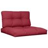 VidaXL Pallet Cushions Set of 2 Burgundy Fabric 360720