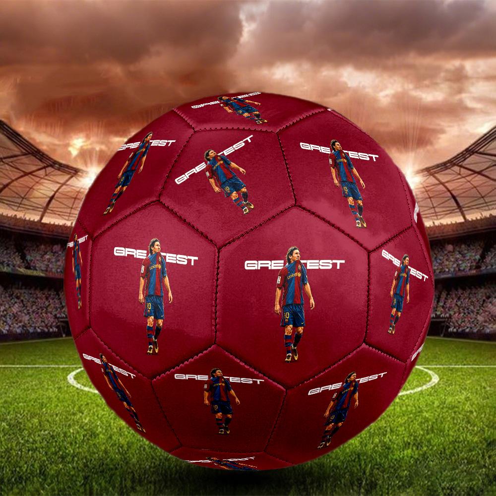 Pallone da Calcio Messi Taglia 5 Calcio Cucito a Macchina Indoor/Outdoor Universale Regali per Appassionati di Calcio