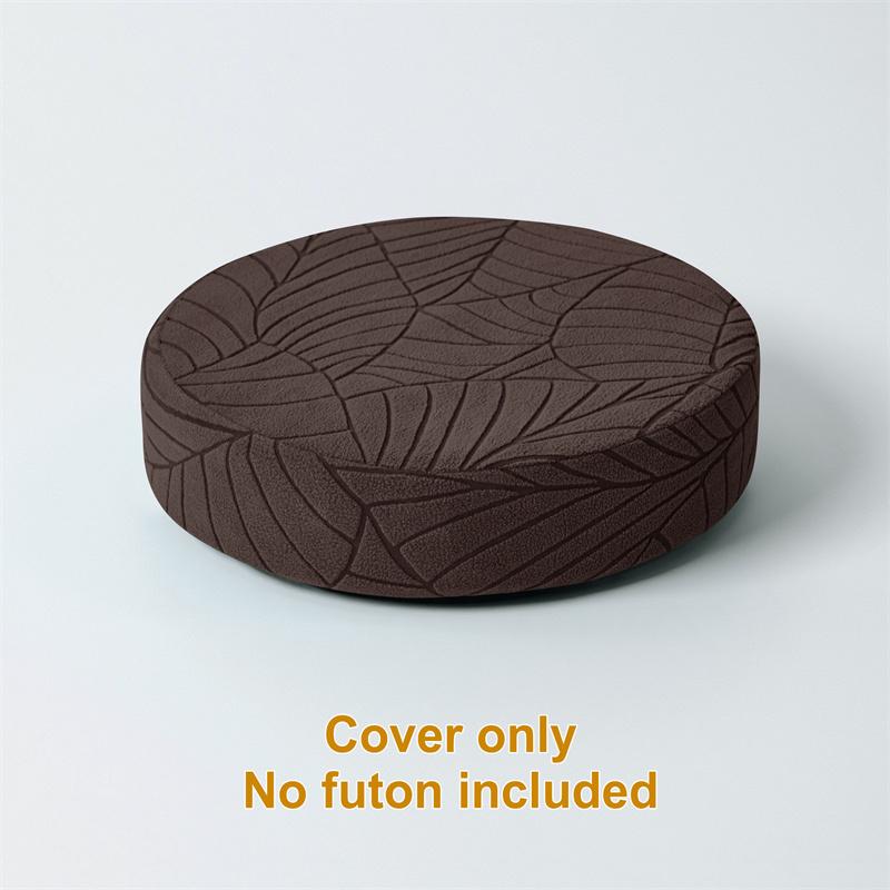 Nordic Style Round Seat Cushion Cover Elastic Jacquard Chair Cover Floor Cushion Case Futon Tatami Cushion Case for Living Room