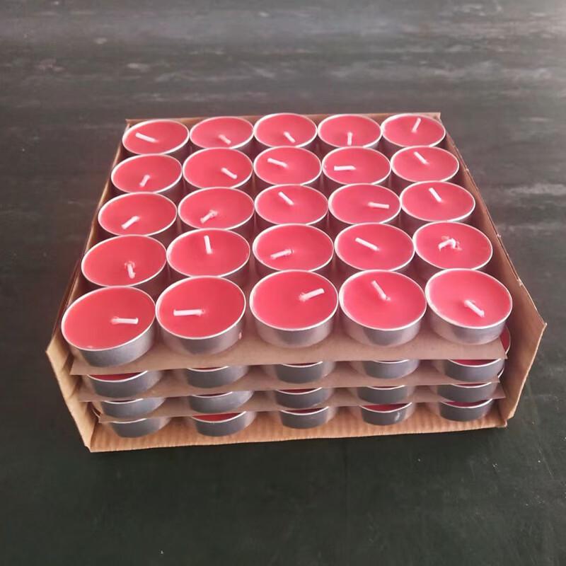Hundun 8-Hour Yellow Aluminum Ghee Lamps, 16 Boxes