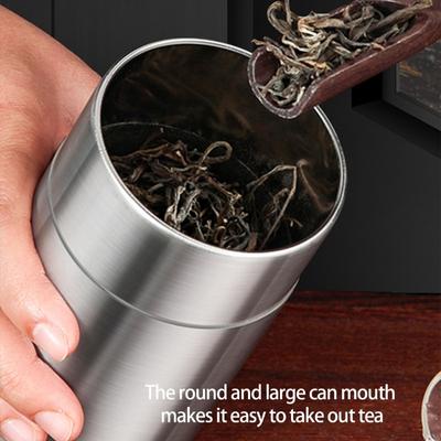 Stainless Steel Coffee Storage Canister Sealed Seal Technology For Preserving Teas Grains Kitchen Camping Essential