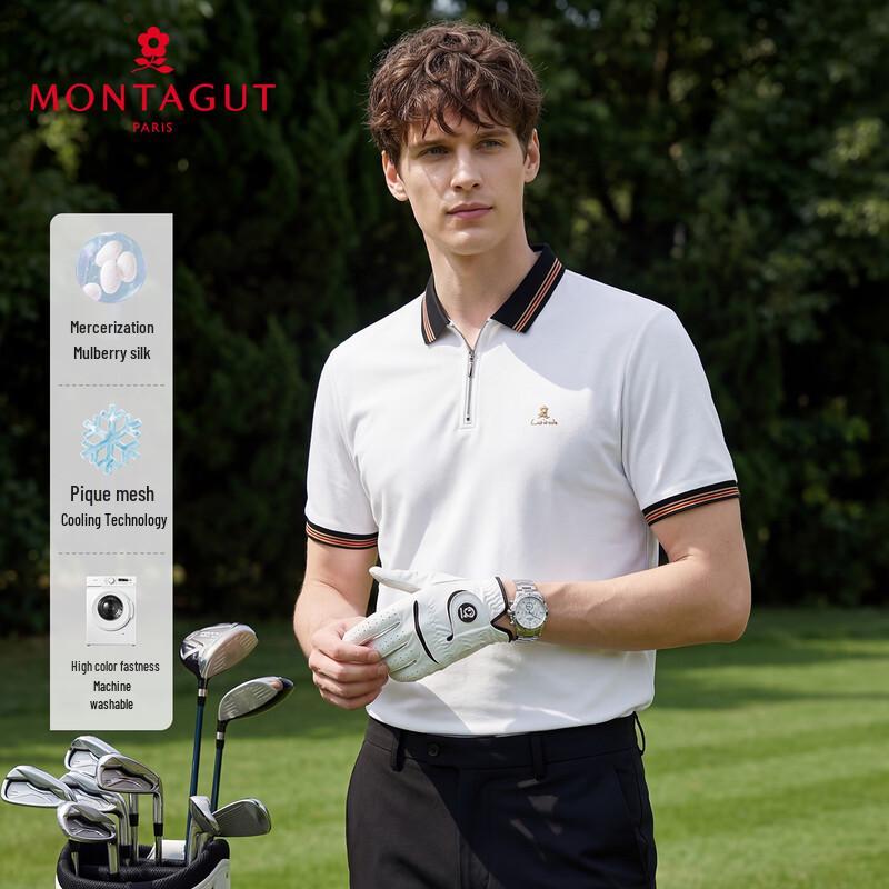 MONTAGUT Men's Summer Short-Sleeve Polo Shirt