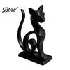 Fine Craftsmanship Collectibles Minimalist 3D Printed Cat Figurine, Decorative Animal Statue Ornament, Creative Elegant Gift for Home Small