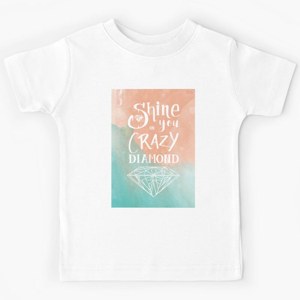 Shine on you crazy diamond - Watercolor Kids T-Shirt 150