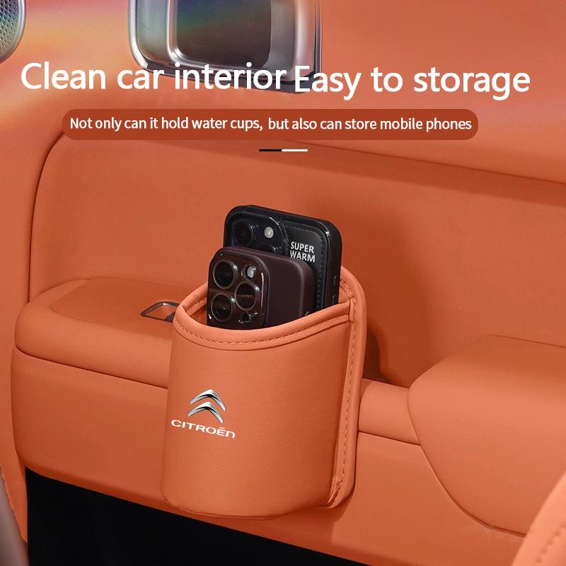 Car Back Seat Storage Bin Door Cup Holder Drink Rack for Citroen Picasso C4L Saxo C3 C4 C2 C5 C1 Berlingo Jumper Grand Xsara DS3