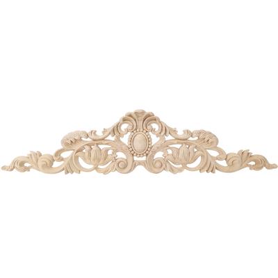 50x12cm European Style Wood Carving Applique DIY Decoration for Home Furniture Courtyard