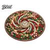Decorative Holiday Floor Covering Round Christmas 3D Rug Optical Illusion Area Santa Gnome Rug for Living Room Entrance Pattern Non-slip Mat