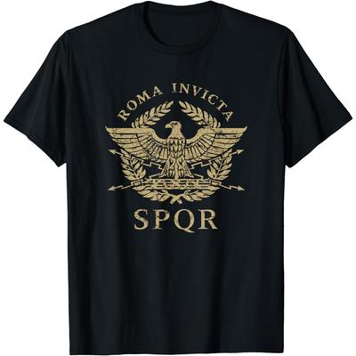 AspeAr Funny SPQR Eagle Distressed T-Shirt