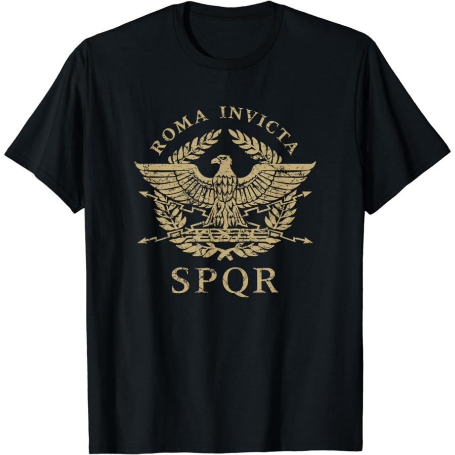 AspeAr Funny SPQR Eagle Distressed T-Shirt XXXXXL разноцветный