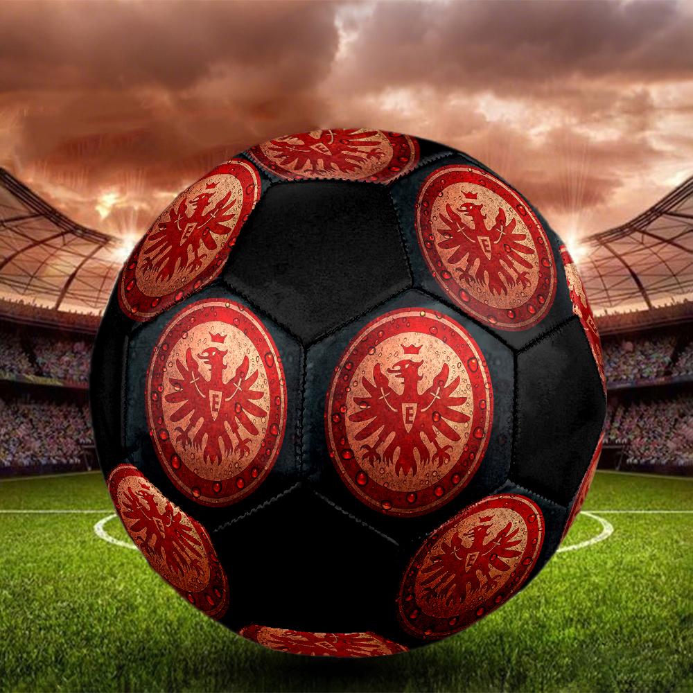 SIZE 5 Eintracht Frankfurt Soccer Ball Colorful All Ages Machine Stitched PVC Competition Ready Durable High-Bounce