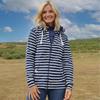 Lazy Jacks Womens/Ladies Striped Textured Full Zip Hoodie